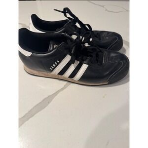 Adidas Samoa Sneakers Black White Low Top Retro Shoes Women 7